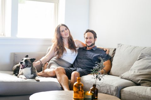 Levi and his wife relaxing at home in Hawaii