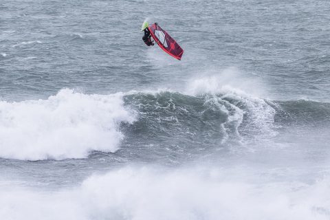 Andy King could not resist a jump!