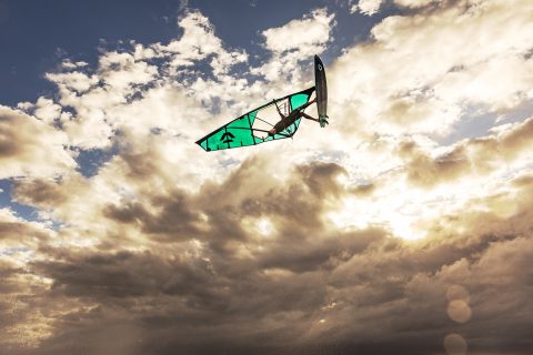 Victor flying high
