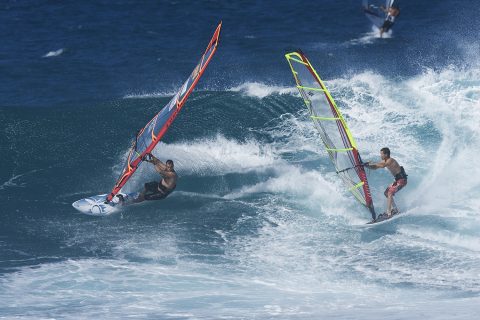 Mark and Josh trade waves