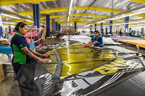 Polishing sails