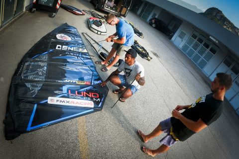 The team at work