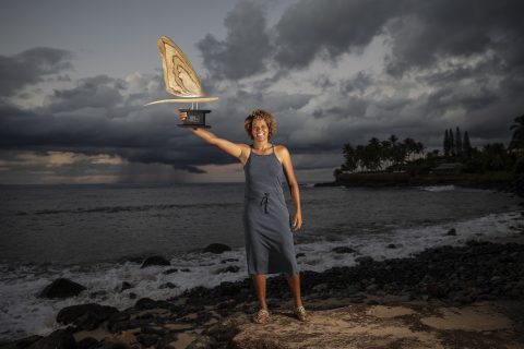 Sarah on top in Maui