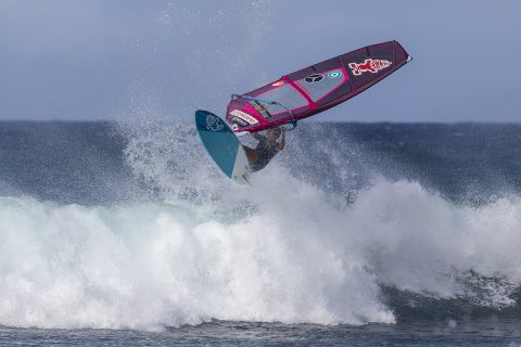 Sarah sending it at Ho'okipa