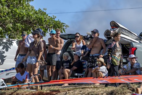 Ricardo breaks down after going out at the 2023 Aloha Classic