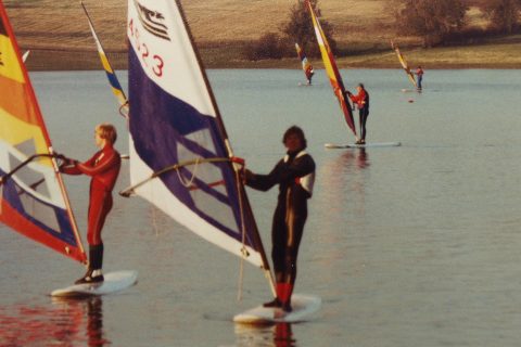 Harty at warp speed at the Sea Panther worlds in 1981.