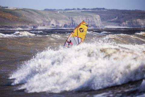 Izzy Adcock getting stuck in at Trecco Bay