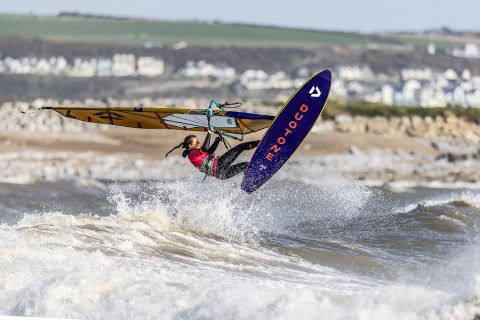 Izzy flying in Wales