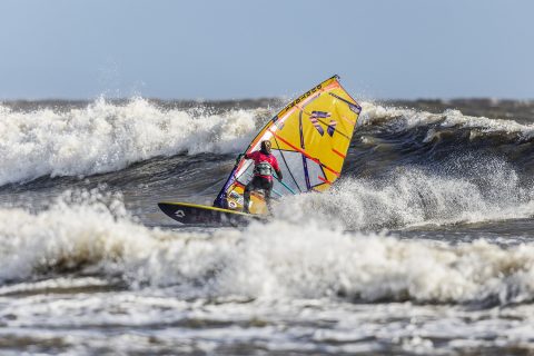 Izzy Adcock at the South Wales Wave Classic