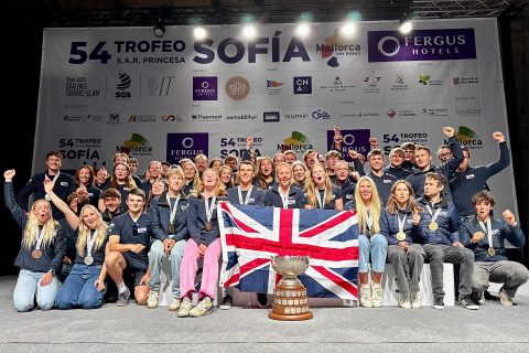 The British Team celebrate