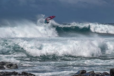 The swell kicked in fast