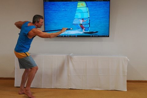 Martin teaching in the meeting room