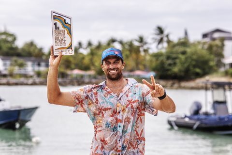 Matteo with the trophy