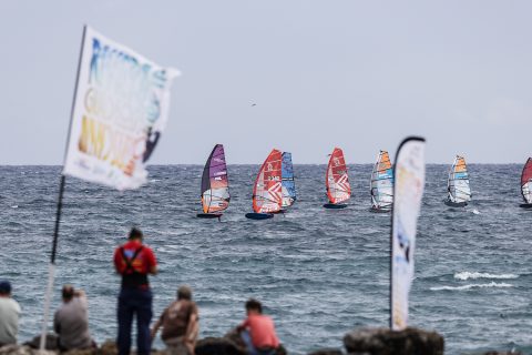 The crowds were watching the action unfold!