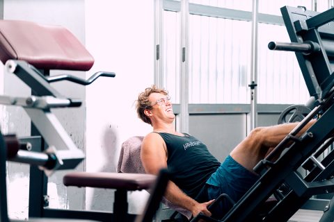 Burning off those calories in the gym