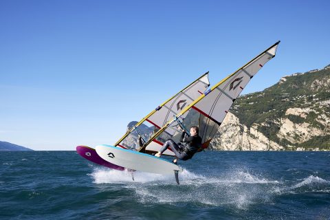 Marco blasting in Lake Garda