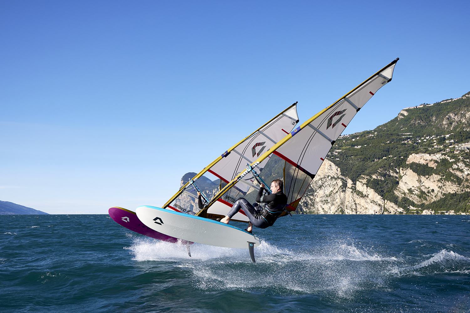 Marco blasting in Lake Garda