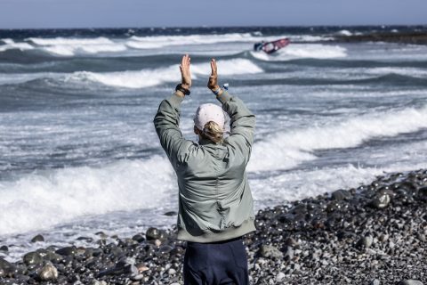 Oda cheering on SQ in Pozo!