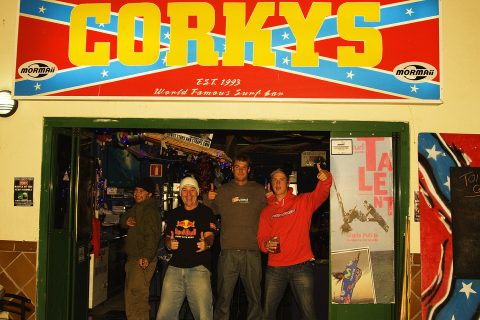 The famous Corkys Bar!