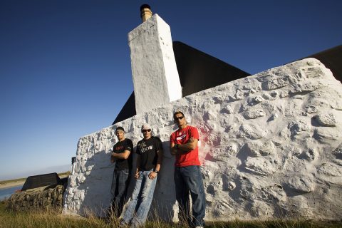 Hanging with the Jason Polakow and Kevin Pritchard   in Tiree