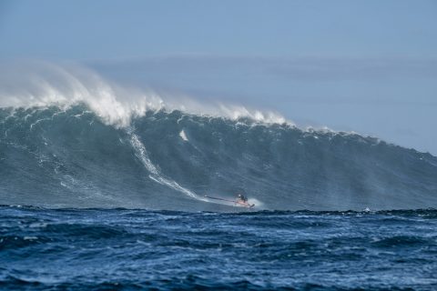 Deep in the pit at Jaws